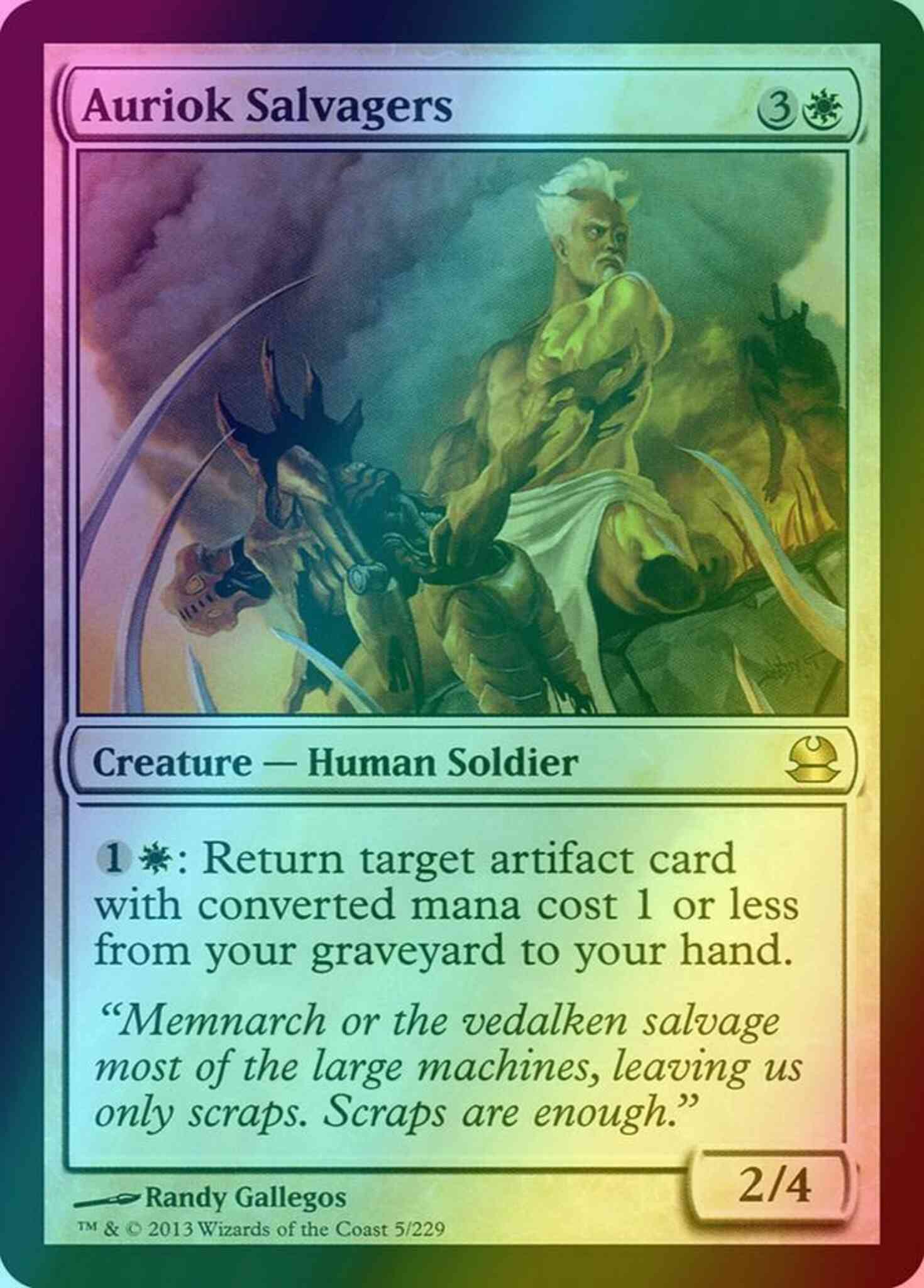 Auriok Salvagers [5] [Modern Masters] [Foil]