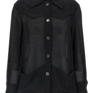 Ferragamo Semi-sheer Wool Jacket