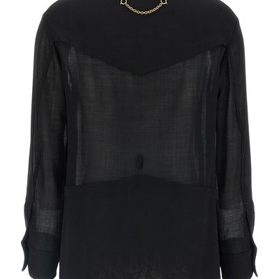 Ferragamo Semi-sheer Wool Jacket