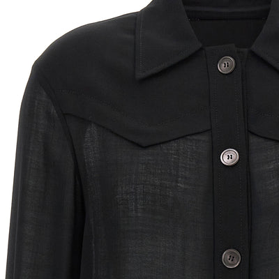 Ferragamo Semi-sheer Wool Jacket