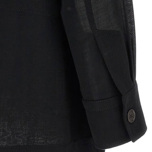 Ferragamo Semi-sheer Wool Jacket