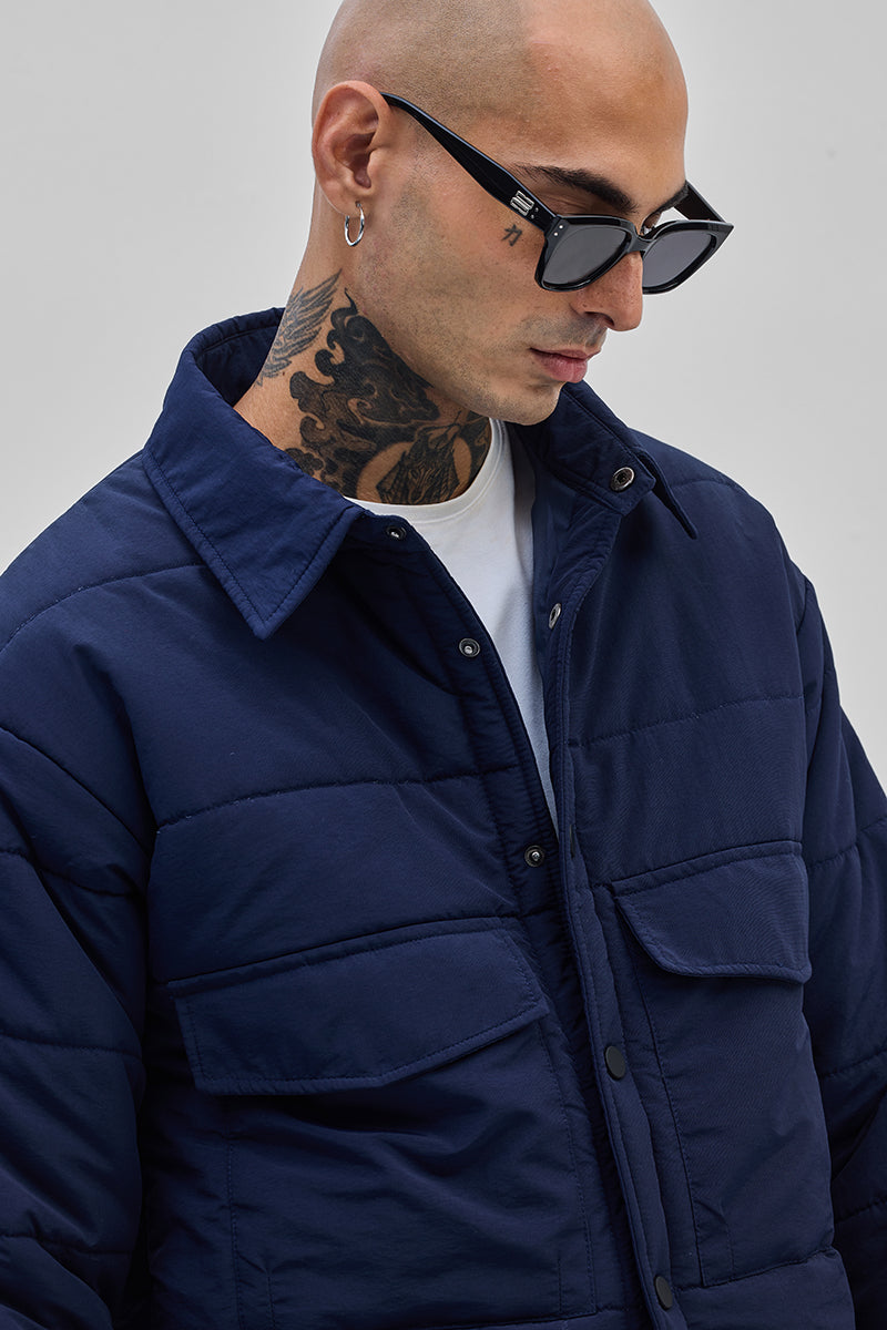 Navy Double Pocket Jacket