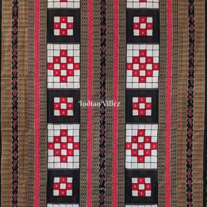 Black White Odisha Ikat Pasapali Bichitrapuri Silk Saree