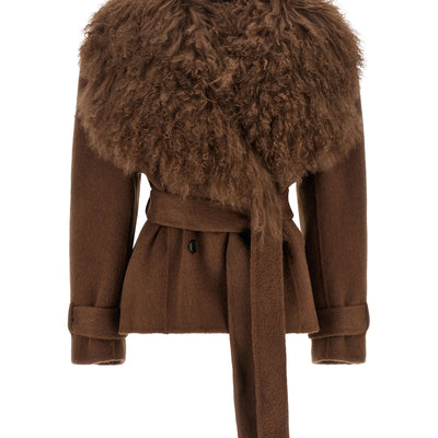 Giuseppe Di Morabito Shearling Neck Coat