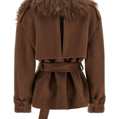 Giuseppe Di Morabito Shearling Neck Coat