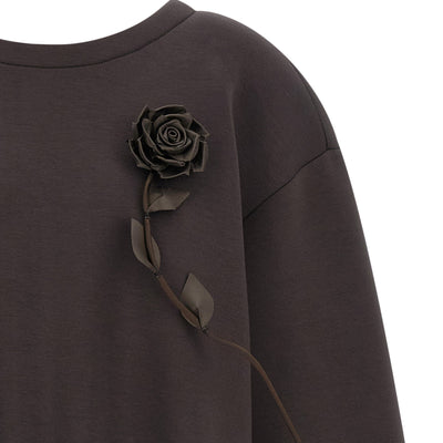 Giuseppe Di Morabito Removable Flower Application Sweatshirt
