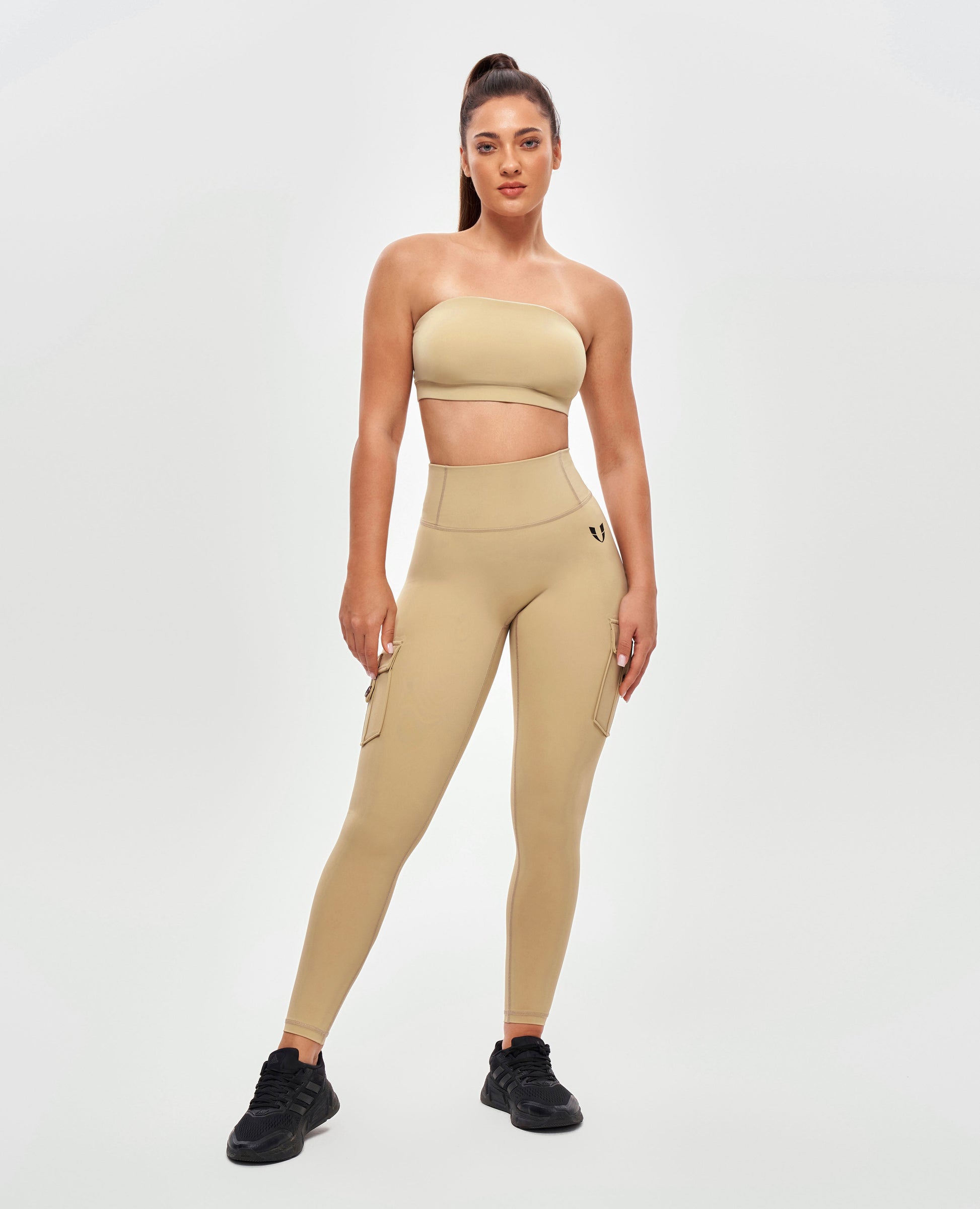Strapless Sports Bra - Khaki Yellow