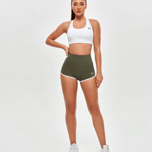 High Waist Short Shorts - Moss Green