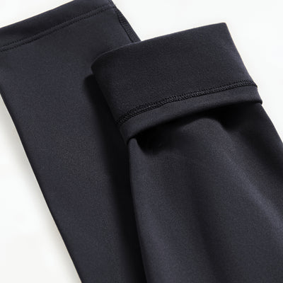 Thermal Fleece Cargo Leggings - Black
