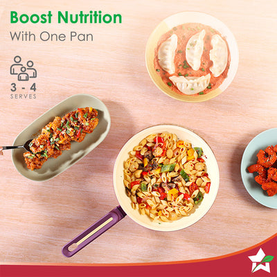 Bellagio Fry Pan | 24 cm | 1.7 L | Non-Stick Ceramic Coating .by blacktree