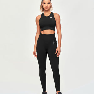 Seamless Padded Tank - Black