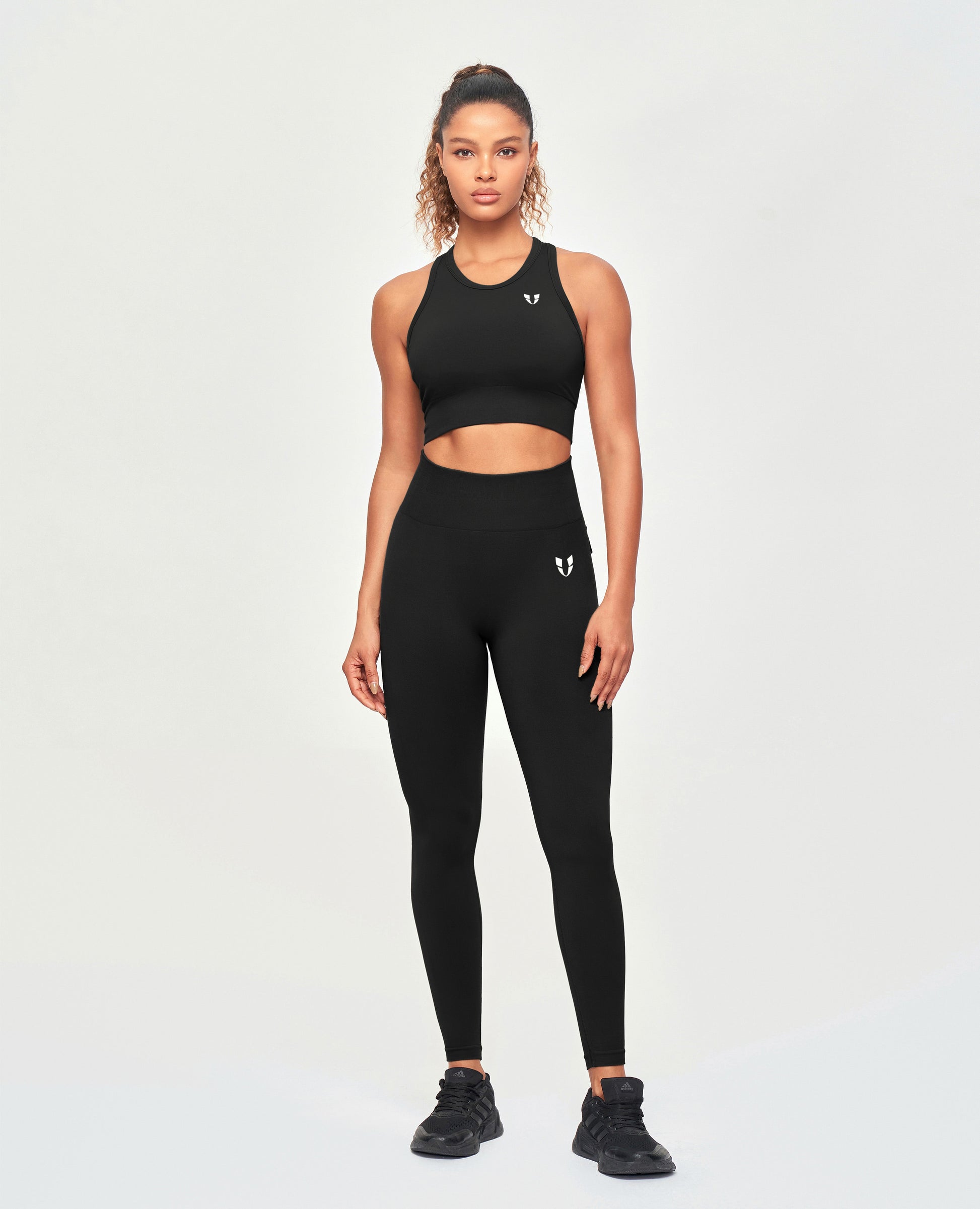Seamless Padded Tank - Black