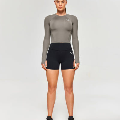 Athletic Long Sleeve T-Shirt - Gray