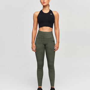 Scrunch Butt Leggings - Moss Green Tie Dye