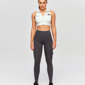 Cargo Fitness Leggings Plus - Elephant Grey