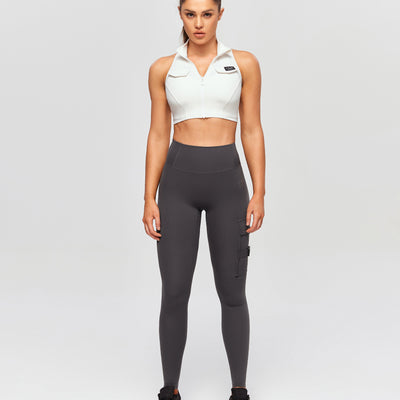 Cargo Fitness Leggings Plus - Elephant Grey