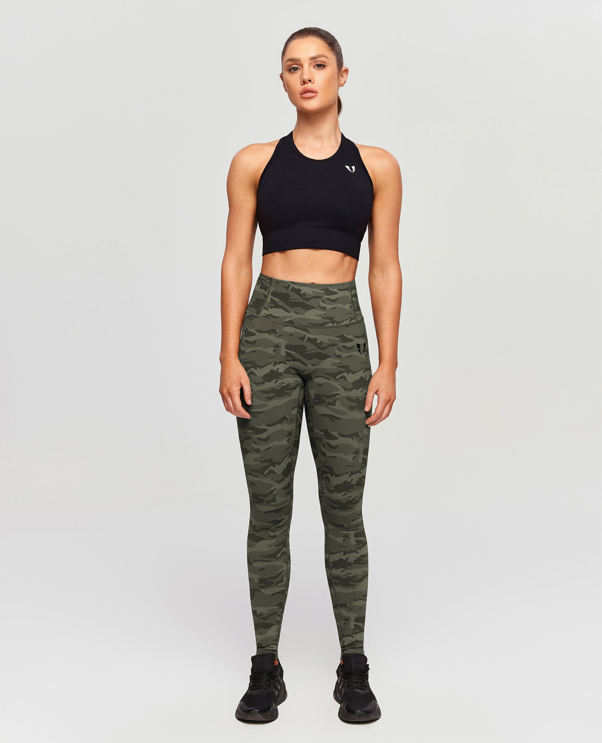 Scrunch Butt Leggings - Moss Green Camo