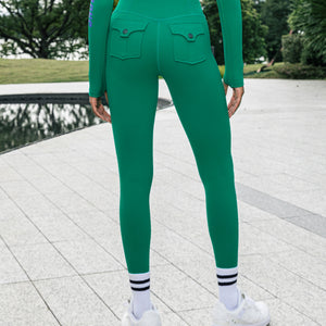 Powerful Belted Cargo leggings - Green