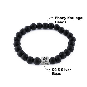 Ebony Karungali Beads Bracelet