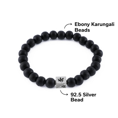 Ebony Karungali Beads Bracelet