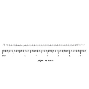 Silver Single Line Bracelet for Women