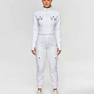 Futuristic Tech Active Jacket - White