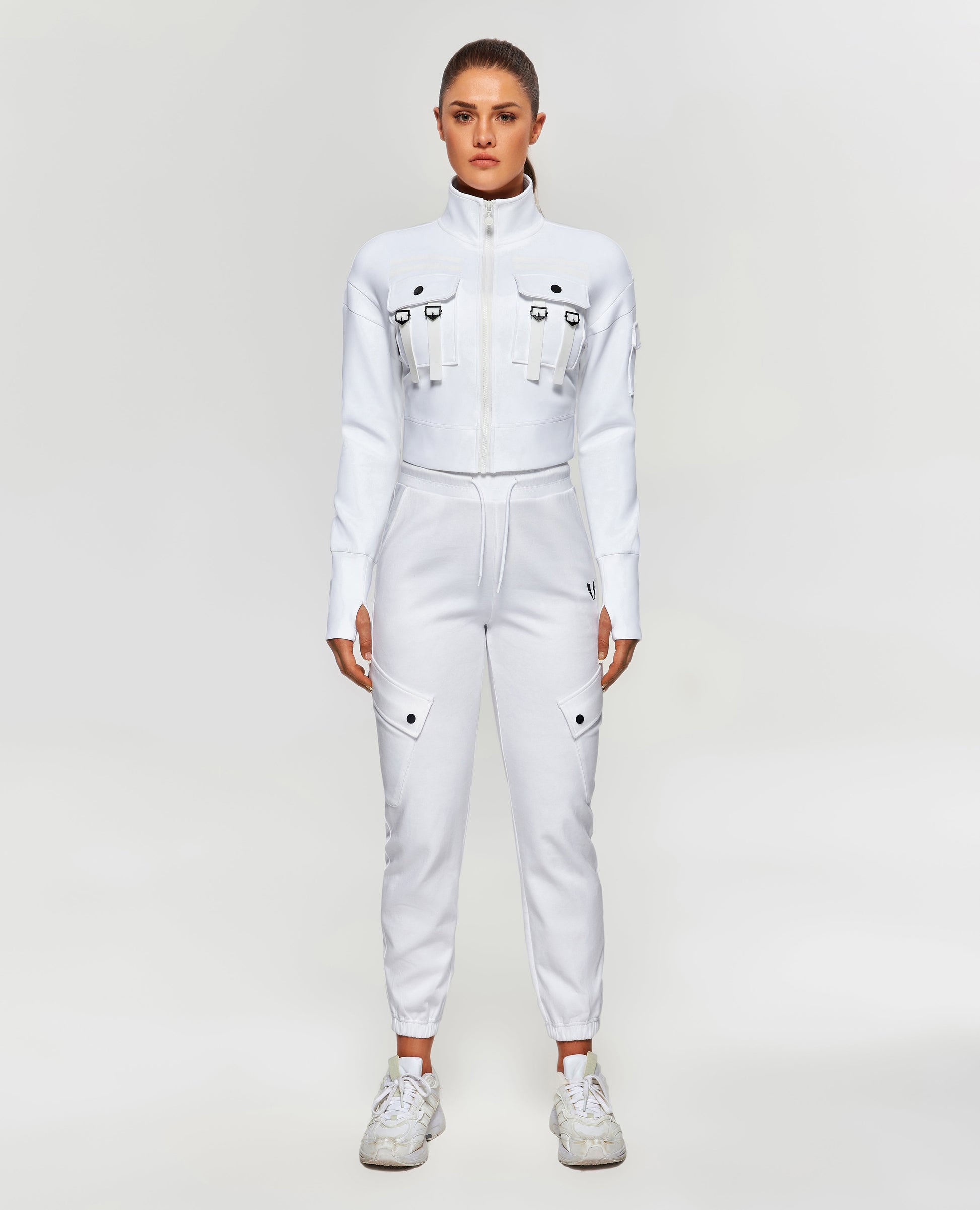 Futuristic Tech Active Jacket - White