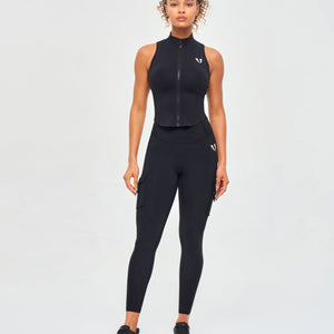 ZIP TANK TOP - Black