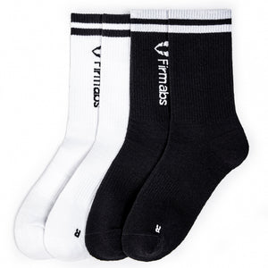 Firmabs Striped Sports socks - White
