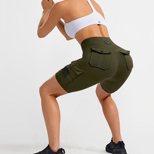 Active Cargo Shorts - Dark Olive Green