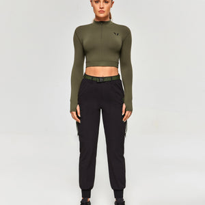 Moto Active Ankle Pants - Black