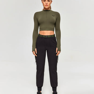 Moto Active Ankle Pants - Black