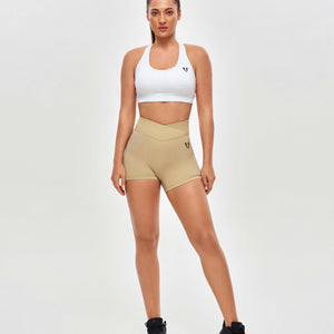 V-waist Cargo Shorts Plus-Khaki Yellow