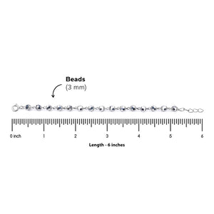 Real Silver Beads Nazariya for Kids