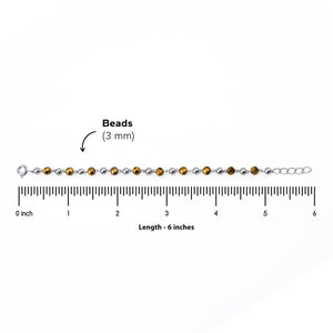 Black and Gold-Plated Silver Beads Pattern Nazariya for Kids