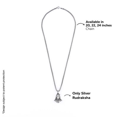 Adiyogi Pendant with Chain Silver 92.5