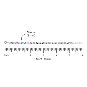 Multicolor Silver Beads Nazariya for Kids