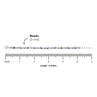 Multicolor Silver Beads Nazariya for Kids
