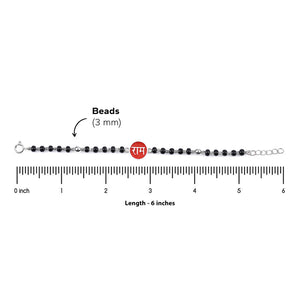 black beads Ram silver nazariya for kids