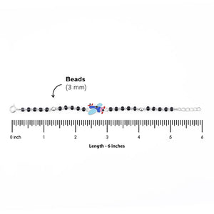 black beads multicolor airplane silver nazariya for kids