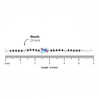 black beads multicolor airplane silver nazariya for kids