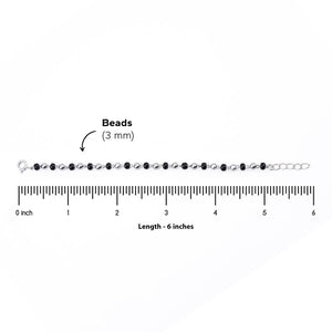 Authentic Black and Silver Beads Nazariya for Kids