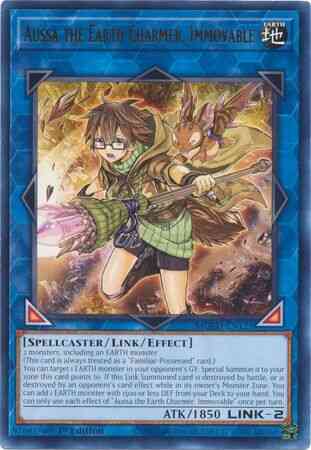 Aussa the Earth Charmer, Immovable - MGED-EN121 - Rare - 1st Edition