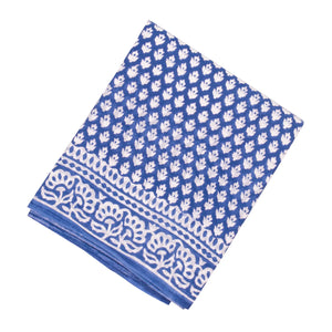 Lavender Woven Jaipur Cotton Saree Printed With Flower Motifs