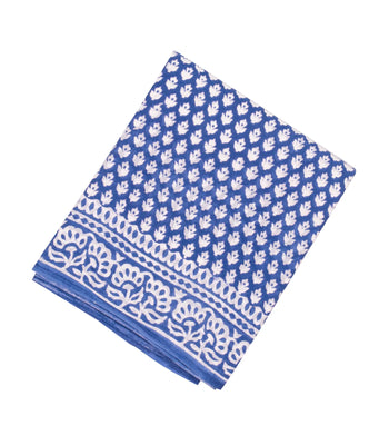 Lavender Woven Jaipur Cotton Saree Printed With Flower Motifs