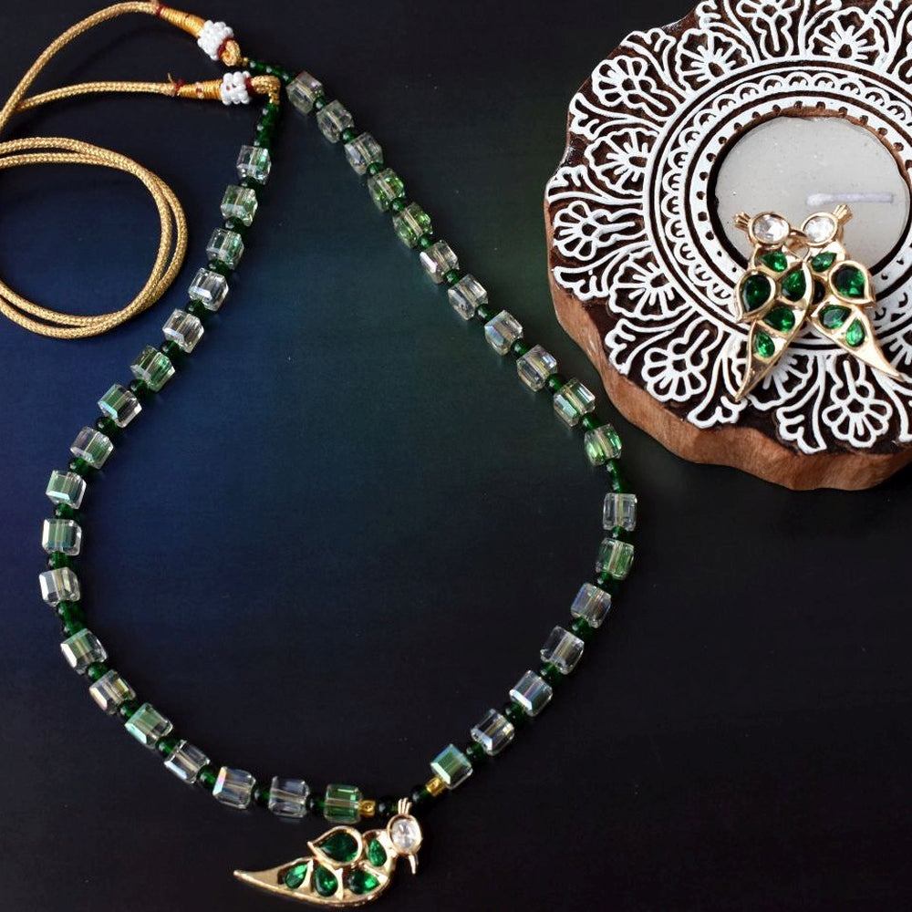 Bindurekha Green Kundan Parrot Set