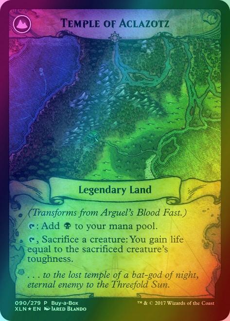 Arguel's Blood Fast // Temple of Aclazotz [90] [XLN Treasure Chest] [Foil]
