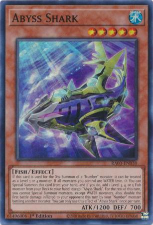 Abyss Shark - RA03-EN030 - Super Rare - 1st Edition
