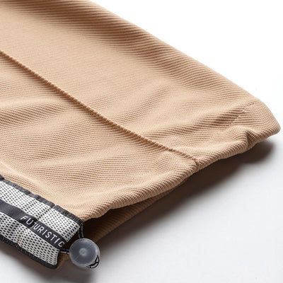 Men's Brown Relaxed Fit Printed Wide Leg Joggers