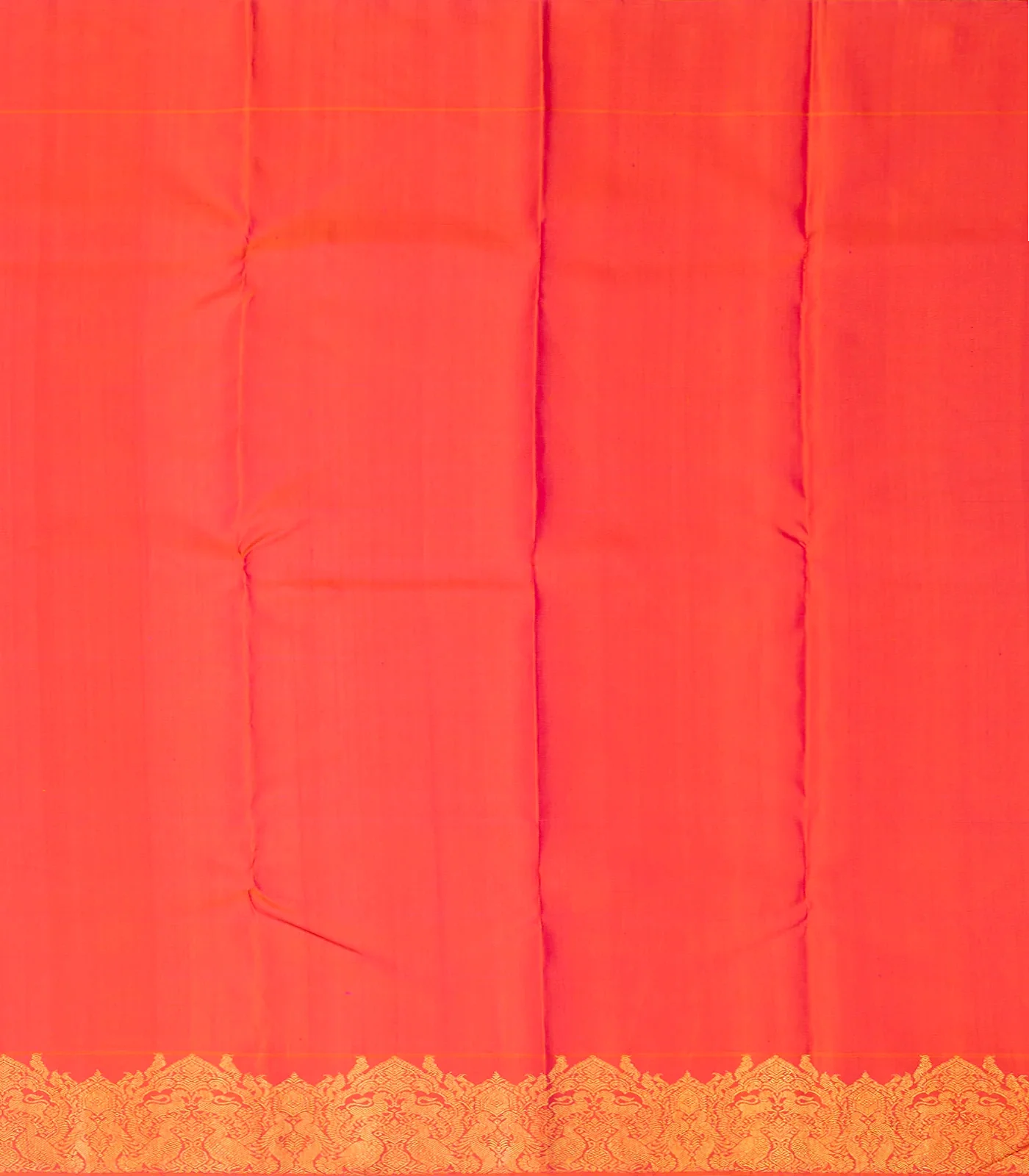Maroon Handloom Kanchipuram Korvai Silk Saree With Mango Motifs